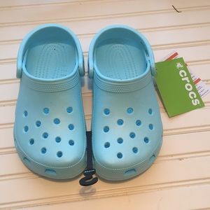 ice blue crocs size 6
